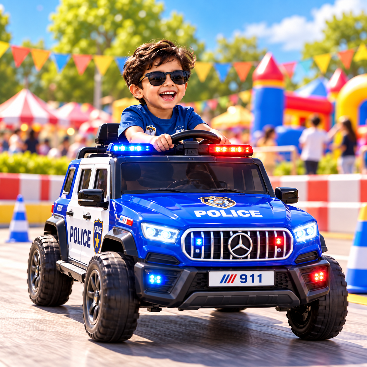 Electric Police Car